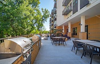 Outdoor grilling area